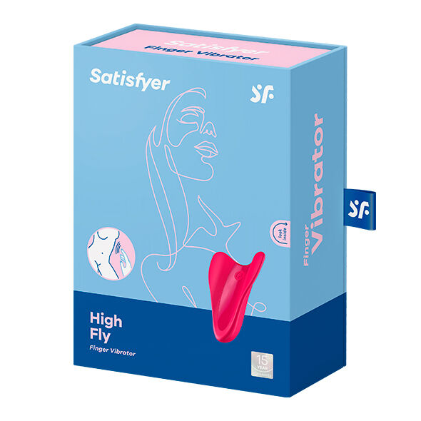 Satisfyer Vibrator-High Fly Vibratore per Dito Fucsia-Silicone 6 Satisfyer Vibrator-High Fly Vibratore per Dito Fucsia-Silicone · Vibratori (imaginea 6)