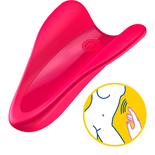 Satisfyer Vibrator-High Fly Vibratore per Dito Fucsia-Silicone 3 Satisfyer Vibrator-High Fly Vibratore per Dito Fucsia-Silicone · Vibratori (imaginea 3)