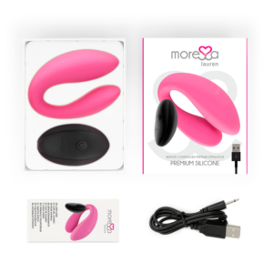 Moressa-Lauren Stimolatore con Telecomando per Coppia-Silicone 16 Moressa-Lauren Stimolatore con Telecomando per Coppia-Silicone · Giocattoli per coppie (imaginea 6)