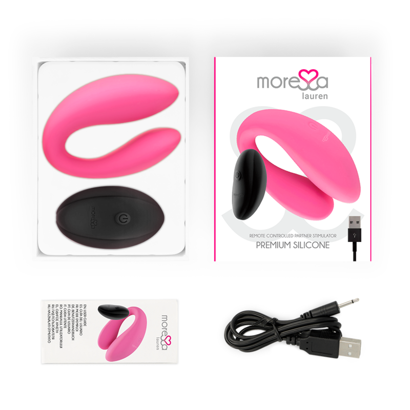 Moressa-Lauren Stimolatore con Telecomando per Coppia-Silicone 6 Moressa-Lauren Stimolatore con Telecomando per Coppia-Silicone · Giocattoli per coppie (imaginea 6)