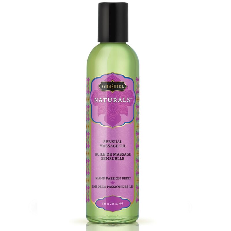 Kamasutra Cosmetics-Olio Naturale per Massaggio Passion Berry-236 ml