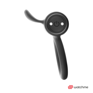 Black&silver-Cameron Anello fallico con Telecomando Watchme-Silicone — BLACK&SILVER · Anelli & Guaine per pene (immagine 4)