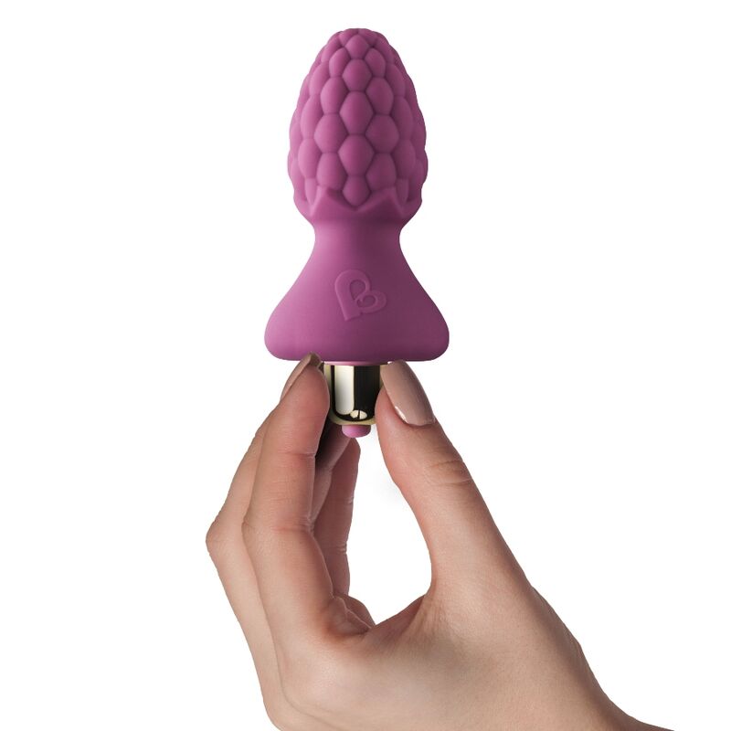 Rocks-off-Ass-berries Plug anale Lampone-Silicio, 7 velocità · Accessori BDSM (imaginea 4)