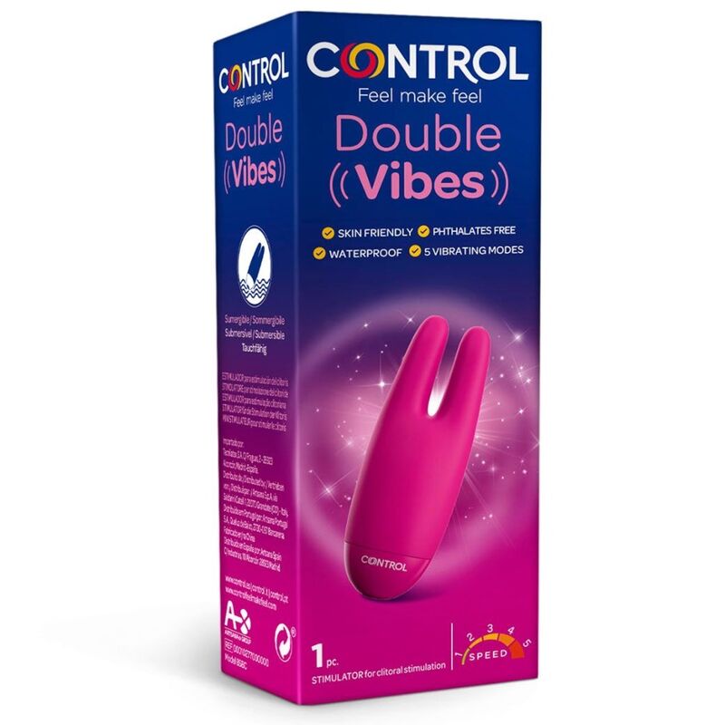 Control Toys-Double Vibes Stimulatore-Silicone, 5 velocità 3 Control Toys-Double Vibes Stimulatore-Silicone, 5 velocità · Vibratori (imaginea 3)