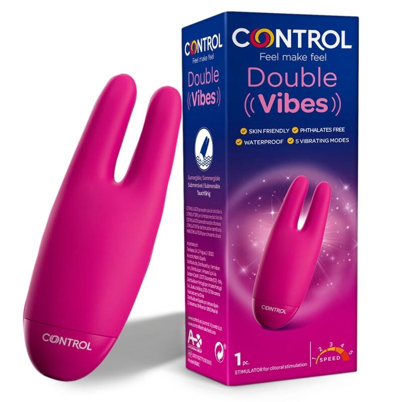 Control Toys-Double Vibes Stimulatore-Silicone, 5 velocità 1 Control Toys-Double Vibes Stimulatore-Silicone, 5 velocità · Vibratori