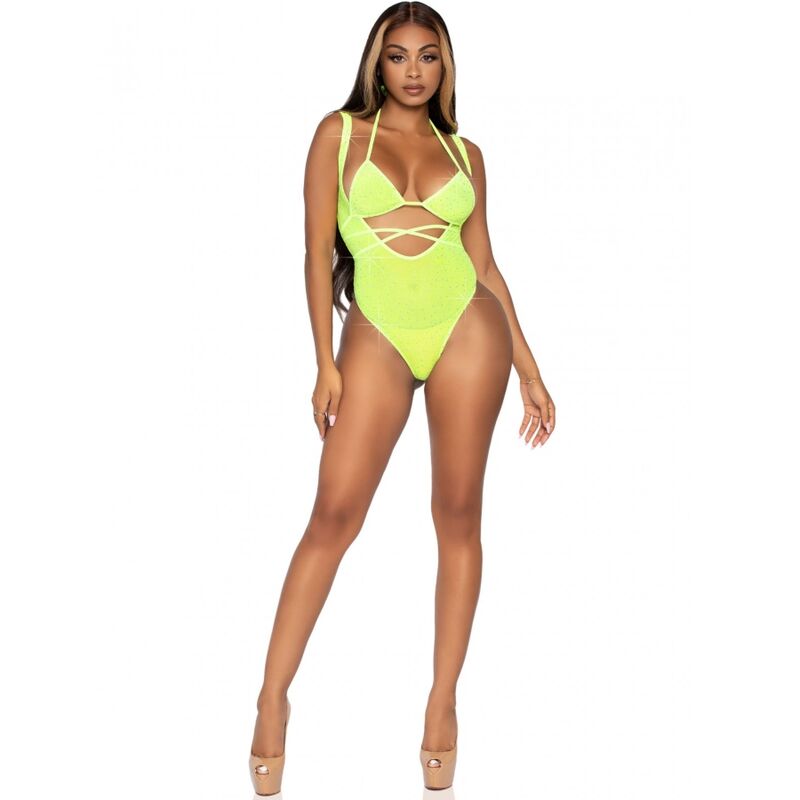 Leg Avenue Sets-Top Bikini Wrap con Strass e Body Suspender · Costumi da bagno (immagine 4)