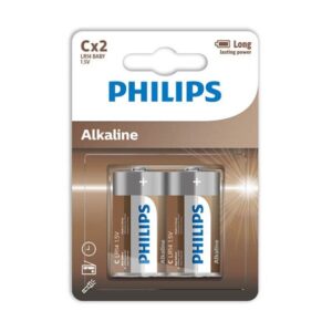 Phillips-Batterie Alcaline C LR14 Blister*2