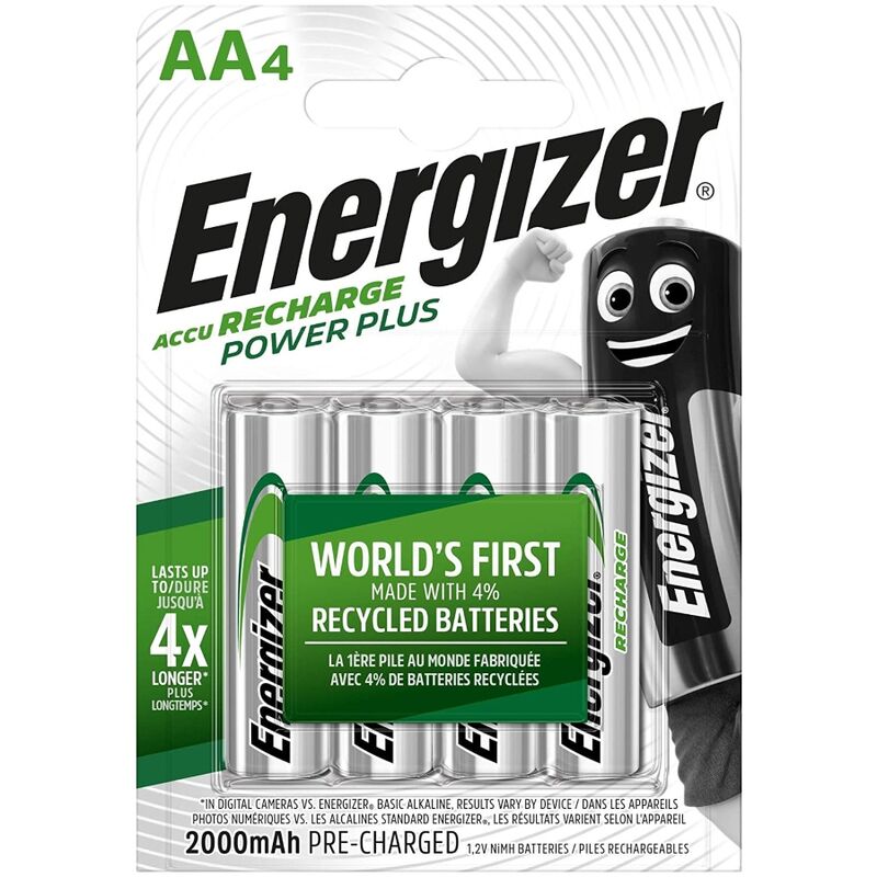 Energizer-Batterie ricaricabili Aa, Blister 4-Rechargeable