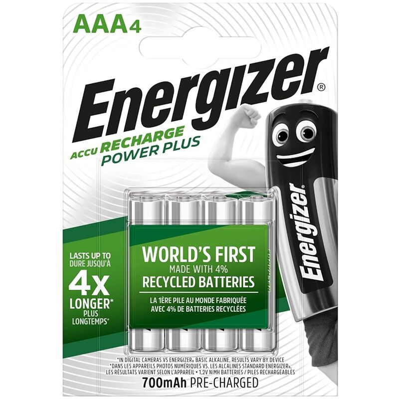 Energizer-Batterie ricaricabili Aaa, Blister 4-Rechargeable 1 Energizer-Batterie ricaricabili Aaa, Blister 4-Rechargeable · Batterie & Accessori