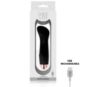 Dolce Vita Vibratore Ricaricabile 7 Velocità-Silicone · Vibratori (imaginea 3)
