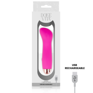 Dolce Vita Vibratore Ricaricabile 7 Velocità-Silicone · Vibratori (imaginea 8)