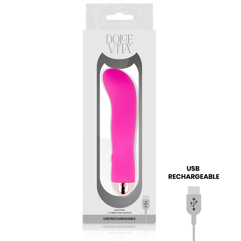 Dolce Vita-Vibratore ricaricabile Two Pink 7 Velocità-Silicone, 7 3 Dolce Vita-Vibratore ricaricabile Two Pink 7 Velocità-Silicone, 7 · Vibratori (imaginea 3)