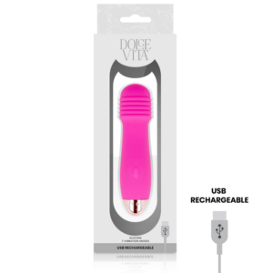 Dolce Vita-Vibratore ricaricabile tre Rosa 7 Velocità-Silicone, 7 7 Dolce Vita-Vibratore ricaricabile tre Rosa 7 Velocità-Silicone, 7 · Vibratori (imaginea 3)