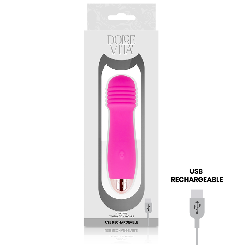 Dolce Vita-Vibratore ricaricabile tre Rosa 7 Velocità-Silicone, 7 3 Dolce Vita-Vibratore ricaricabile tre Rosa 7 Velocità-Silicone, 7 · Vibratori (imaginea 3)