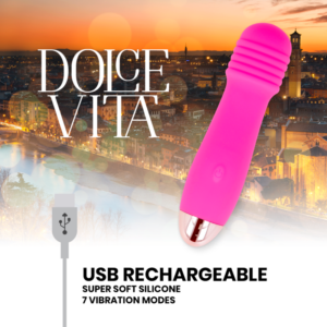 Dolce Vita-Vibratore ricaricabile tre Rosa 7 Velocità-Silicone, 7 8 Dolce Vita-Vibratore ricaricabile tre Rosa 7 Velocità-Silicone, 7 · Vibratori (imaginea 4)