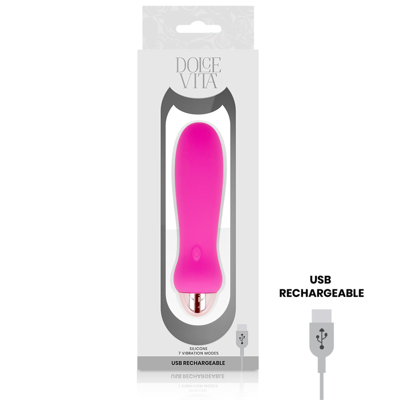 Dolce Vita-Vibratore ricaricabile Five 7 Velocità-Silicone · Vibratori (imaginea 6)