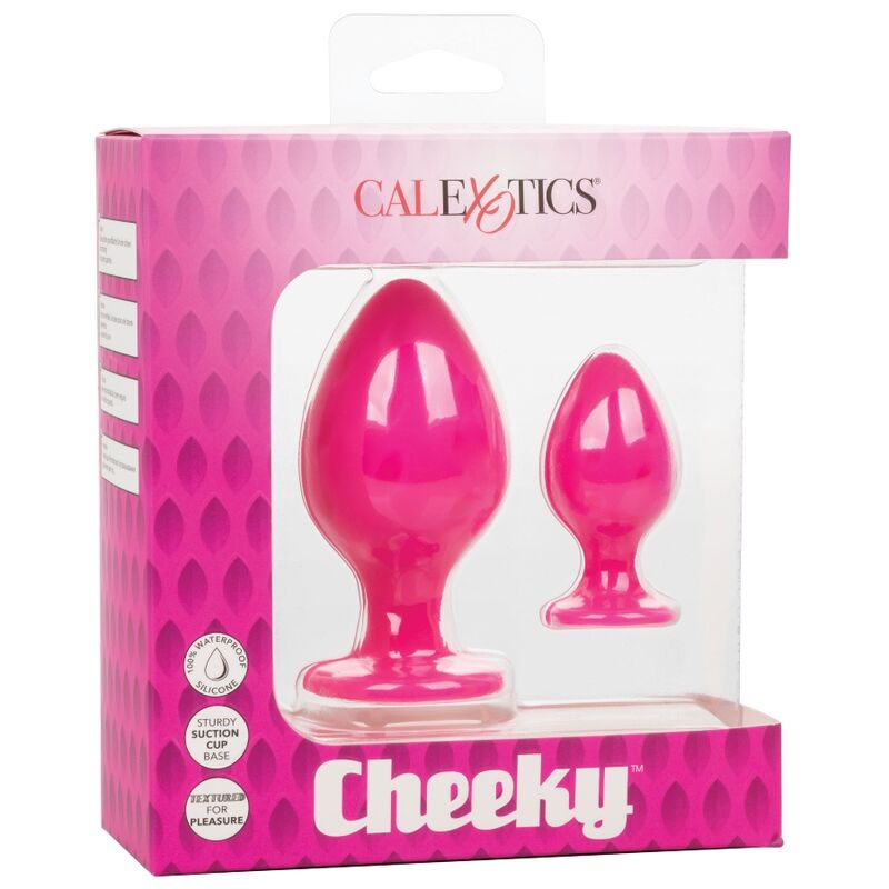 Calexotics-Cheeky Plug anale Rosa-Silicone, Impermeabile, Ventosa · Accessori BDSM (immagine 9)