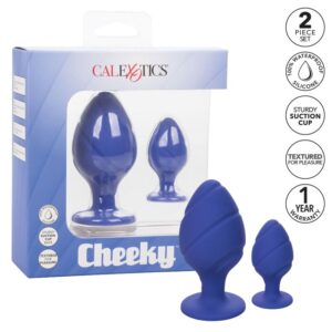 Calexotics-Cheeky Plug anale Viola-Silicone, Impermeabile, Ventosa · Accessori BDSM (imaginea 2)