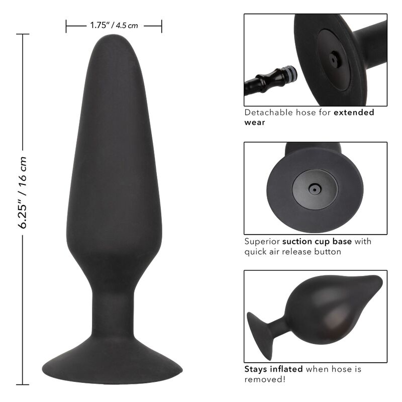 Calexotics-Xl Plug gonfiabile in silicone-Ventosa · Accessori BDSM (imaginea 5)