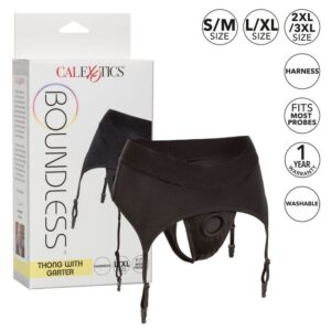 Calexotics-Boundless Harness Strap-on Tipo Stivaletto con Giarrettiera · Strap-on & Imbracature (immagine 3)