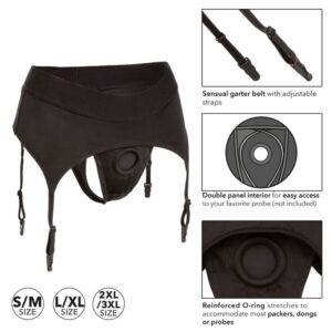Calexotics-Boundless Harness Strap-on Tipo Stivaletto con Giarrettiera · Strap-on & Imbracature (immagine 4)