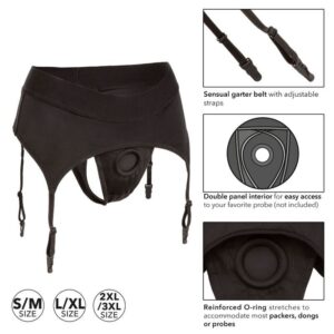 Calexotics-Boundless Harness Strap-on Tipo Stivaletto con Giarrettiera · Strap-on & Imbracature (immagine 6)