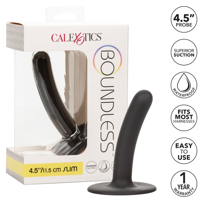 Calexotics-Boundless Dildo 11.5 cm-Silicone, Ricaricabile · Giocattoli anali (immagine 4)