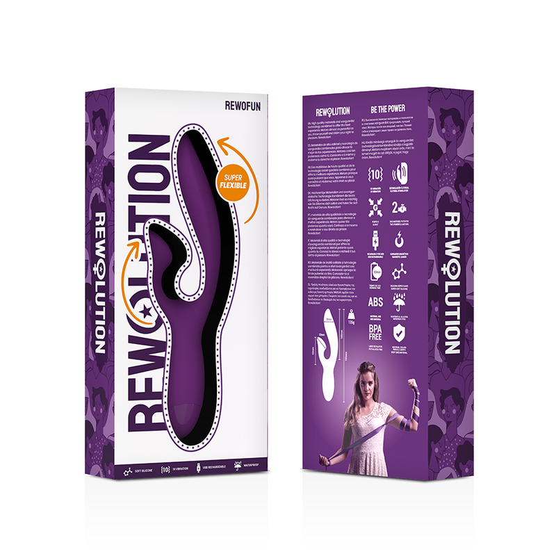 Rewolution-Rewofun Vibratore Flessibile Coniglio, Stimola A-spot · Vibratori (immagine 7)