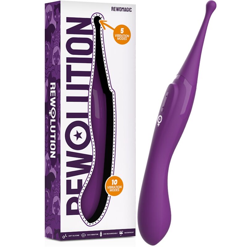 Rewolution-Rewomagic Stimolatore-10 velocità, Ricaricabile, USB 1 Rewolution-Rewomagic Stimolatore-10 velocità, Ricaricabile, USB · Vibratori