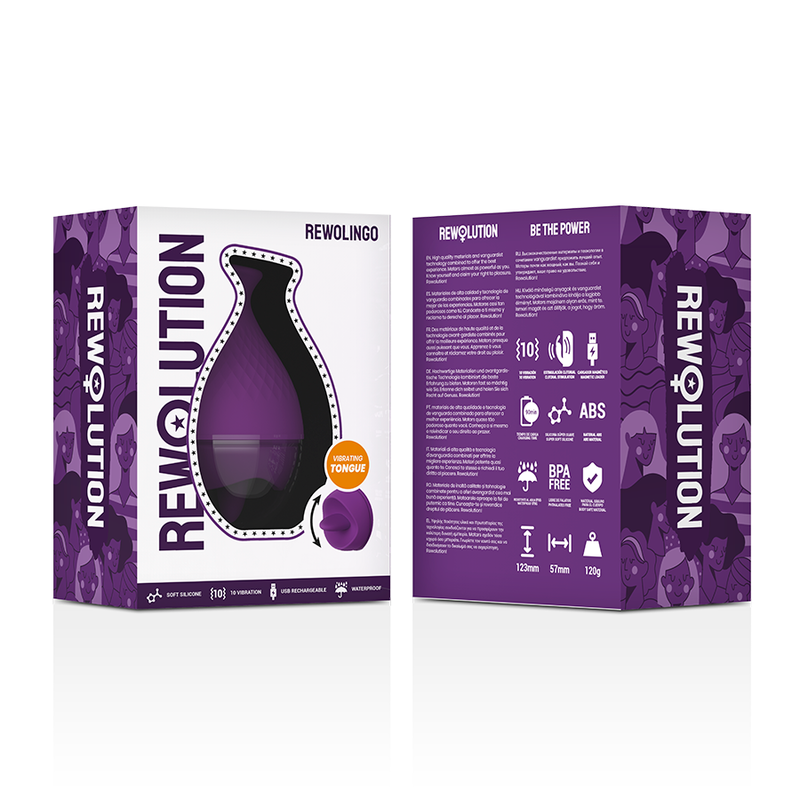 Rewolution-Rewolingo Vibratore con Lingua-10 velocità, Ricaricabile 5 Rewolution-Rewolingo Vibratore con Lingua-10 velocità, Ricaricabile · Vibratori (imaginea 6)