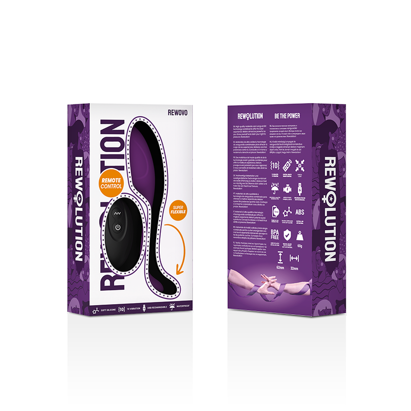 Rewolution-Rewovo Uovo Vibratore con Telecomando-Silicone, 10 velocità · Vibratori (imaginea 8)