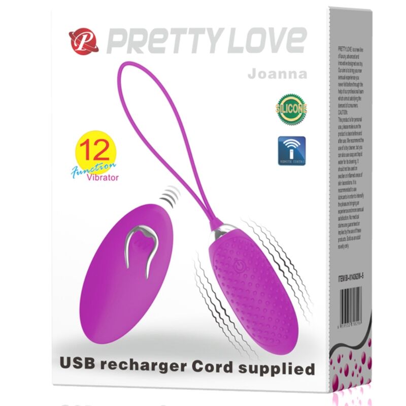 Remote Control-Joanna Uovo Vibrante con Telecomando 12 7 Remote Control-Joanna Uovo Vibrante con Telecomando 12 — PRETTY LOVE · Vibratori (imaginea 7)