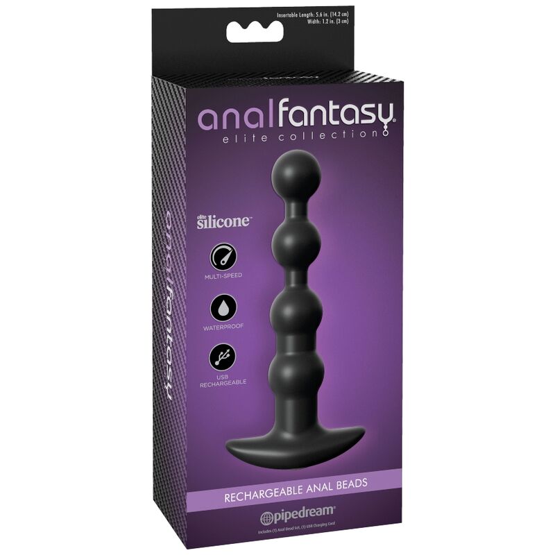 Anal Fantasy Elite Collection-Palline anali Ricaricabile-Silicio — PIPEDREAMS · Giocattoli anali (immagine 3)