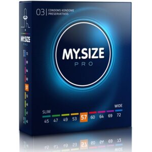 My Size Pro-Pro Prezervative 57 mm 3 Bucăți-Latex · Prezervative