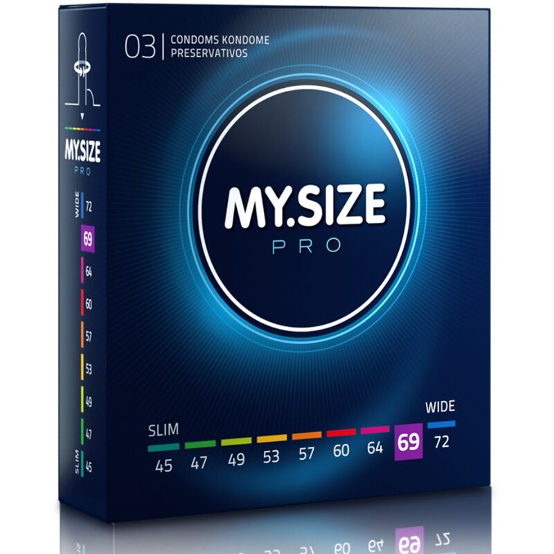 My Size Pro-Pro Preservativi 69 mm, 3 Pezzi-Lattice 1 My Size Pro-Pro Preservativi 69 mm, 3 Pezzi-Lattice · Preservativi