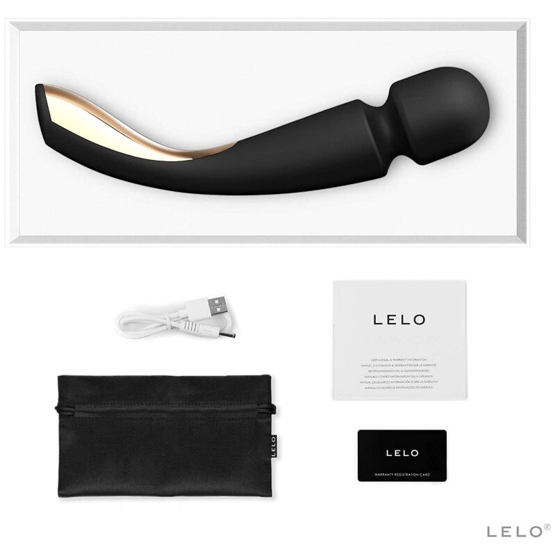 Lelo-Smart Wand 2 Medium Nero Massager-Silicone, 10 velocità 3 Lelo-Smart Wand 2 Medium Nero Massager-Silicone, 10 velocità · Vibratori (imaginea 3)