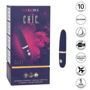 Calexotics-Chic Daisy Mini Massaggiatore-Silicone, 10 velocità · Vibratori (immagine 5)