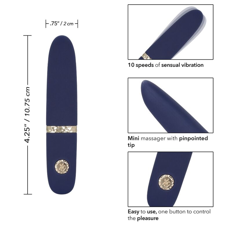 Calexotics-Chic Daisy Mini Massaggiatore-Silicone, 10 velocità · Vibratori (immagine 7)