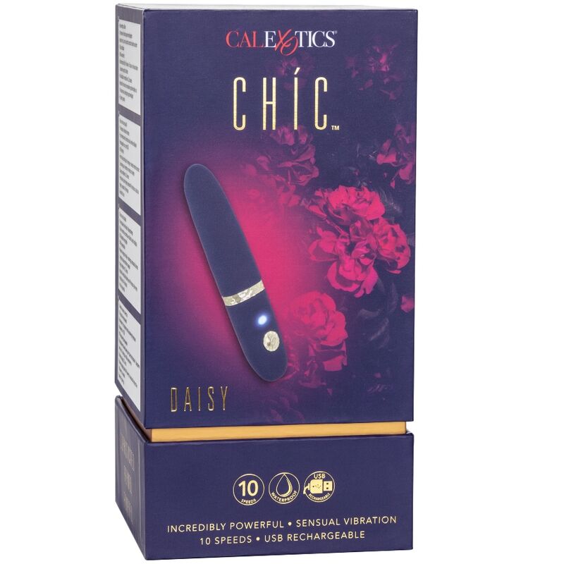 Calexotics-Chic Daisy Mini Massaggiatore-Silicone, 10 velocità · Vibratori (immagine 4)