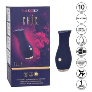 Calexotics-Massaggiatore Chic Tulip in Silicone Blu · Vibratori (immagine 7)