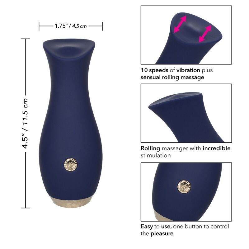 Calexotics-Massaggiatore Chic Tulip in Silicone Blu · Vibratori (immagine 3)