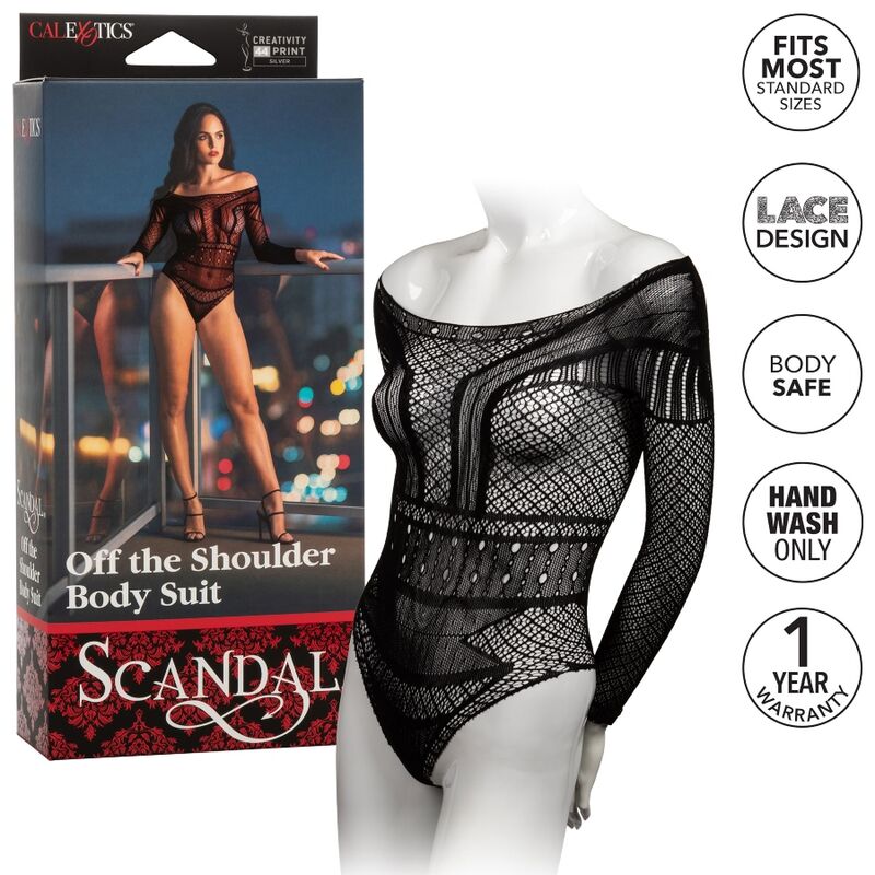 Calexotics-Scandal Body Suit sulla spalla - One Size · Lingerie sexy donna (immagine 4)