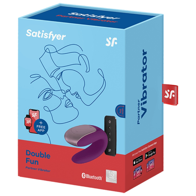 Satisfyer Connect-Double Fun Vibratore per Coppia · Giocattoli per coppie (immagine 12)