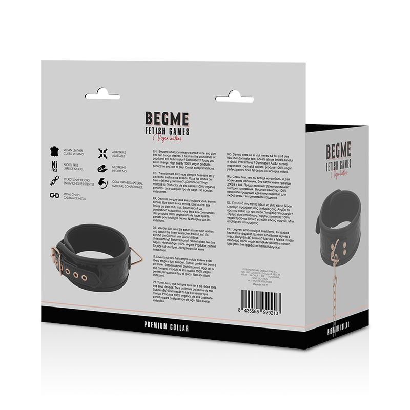 Begme-Collana Premium in Pelle Vegana 36 Begme-Collana Premium in Pelle Vegana — BEGME FETISH GAMES · Bondage & Manette (imaginea 8)