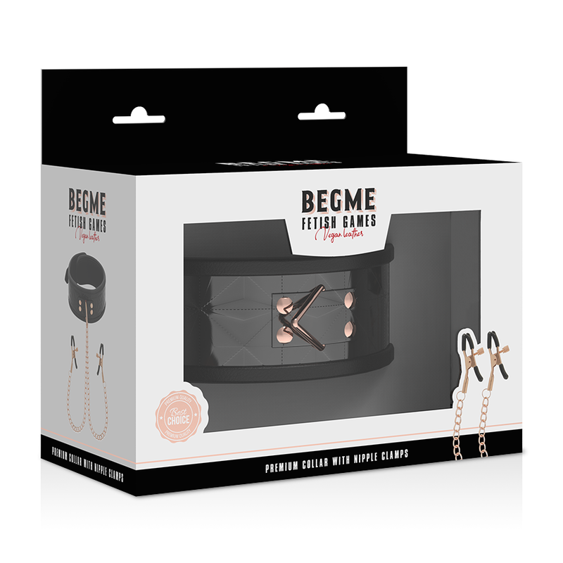 Begme-Collana con morsetti per capezzoli, foderato con neoprene 31 Begme-Collana con morsetti per capezzoli, foderato con neoprene — BEGME FETISH GAMES · Accessori BDSM (imaginea 3)