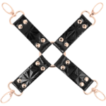 Begme Black Edition-Black Edition Vegan Leather Hog Tie-Metal — BEGME FETISH GAMES · Bondage & Catuse