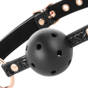 Begme Black Edition-Black Edition Mordă cu Bilă Piele Vegană — BEGME FETISH GAMES · Bondage & Catuse (imaginea 6)