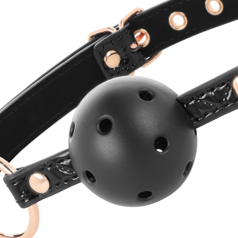 Begme Black Edition-Black Edition Mordă cu Bilă Piele Vegană — BEGME FETISH GAMES · Bondage & Catuse (imaginea 6)