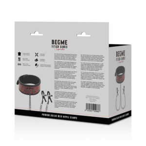 Begme-Collana con morsetti per capezzoli, foderato con neoprene 60 Begme-Collana con morsetti per capezzoli, foderato con neoprene — BEGME FETISH GAMES · Accessori BDSM (imaginea 16)