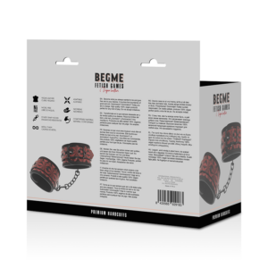 Begme Red Edition-Red Edition Manette Premium con Rivestimento — BEGME FETISH GAMES · Bondage & Manette (immagine 9)